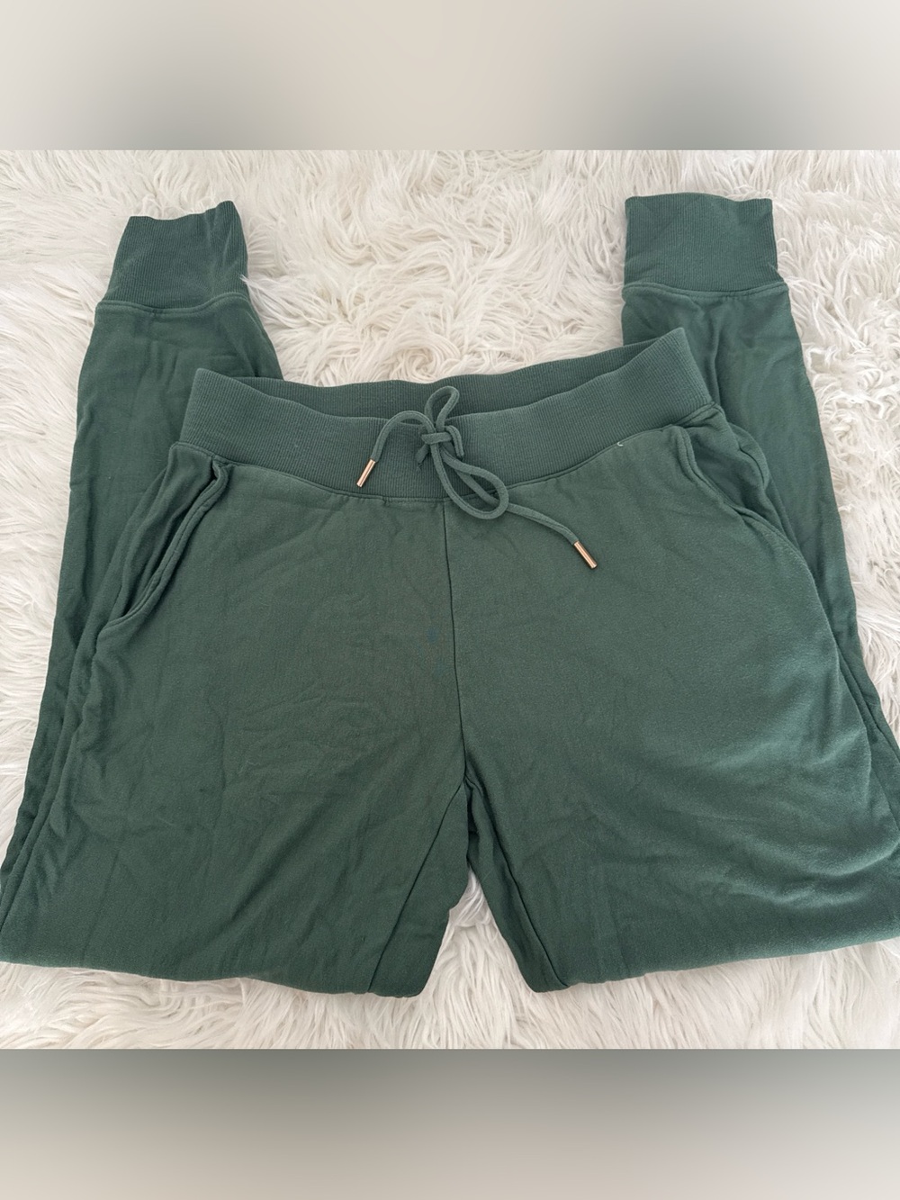 Eberjey Deep Green Cozy Drawstring Lounge Shorts
